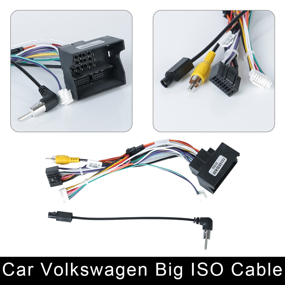 ISO Cable Car Android Player 2Din Stereo Radio Accessories for Kia Suzuki VW Hyundai Honda Toyota Nissan Mitsubish Ford Outlande